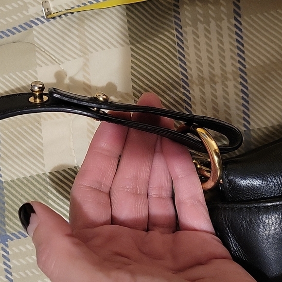 J.Crew Black Leather Messenger Bag. EUC - Picture 13 of 15